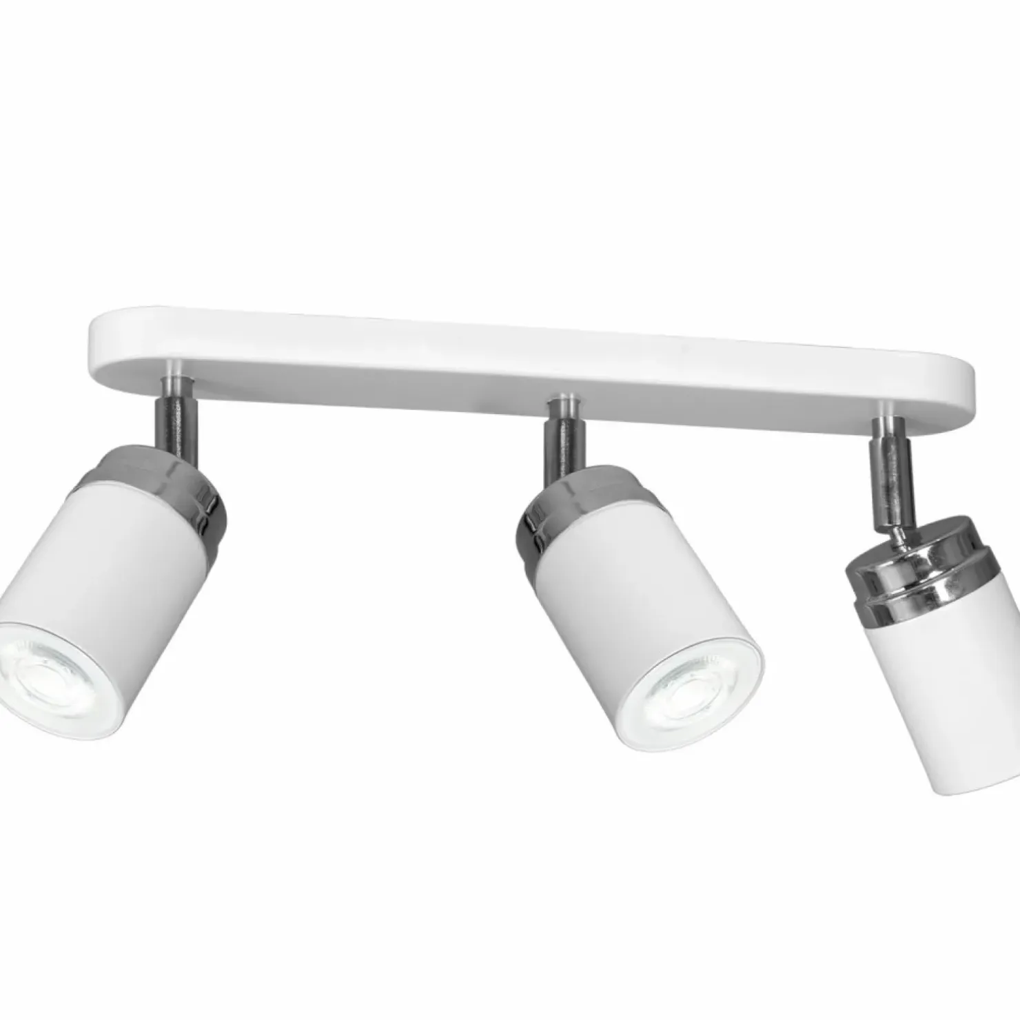 New Sklep Kaja Biała lampa sufitowa, z reflektorkami LX 5138 z serii RENO | Kaja