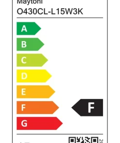 Biała lampa sufitowa zewnętrzna LED O430CL-L15W3K z serii ZON IP*Sklep Kaja Store