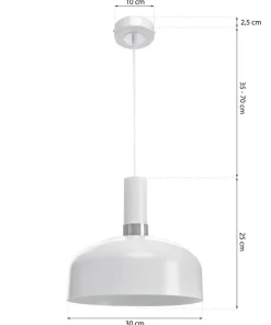 Fashion Sklep Kaja Biała lampa wisząca do kuchni oraz jadalni MLP6202 z serii MALMO | Kaja Oświetle