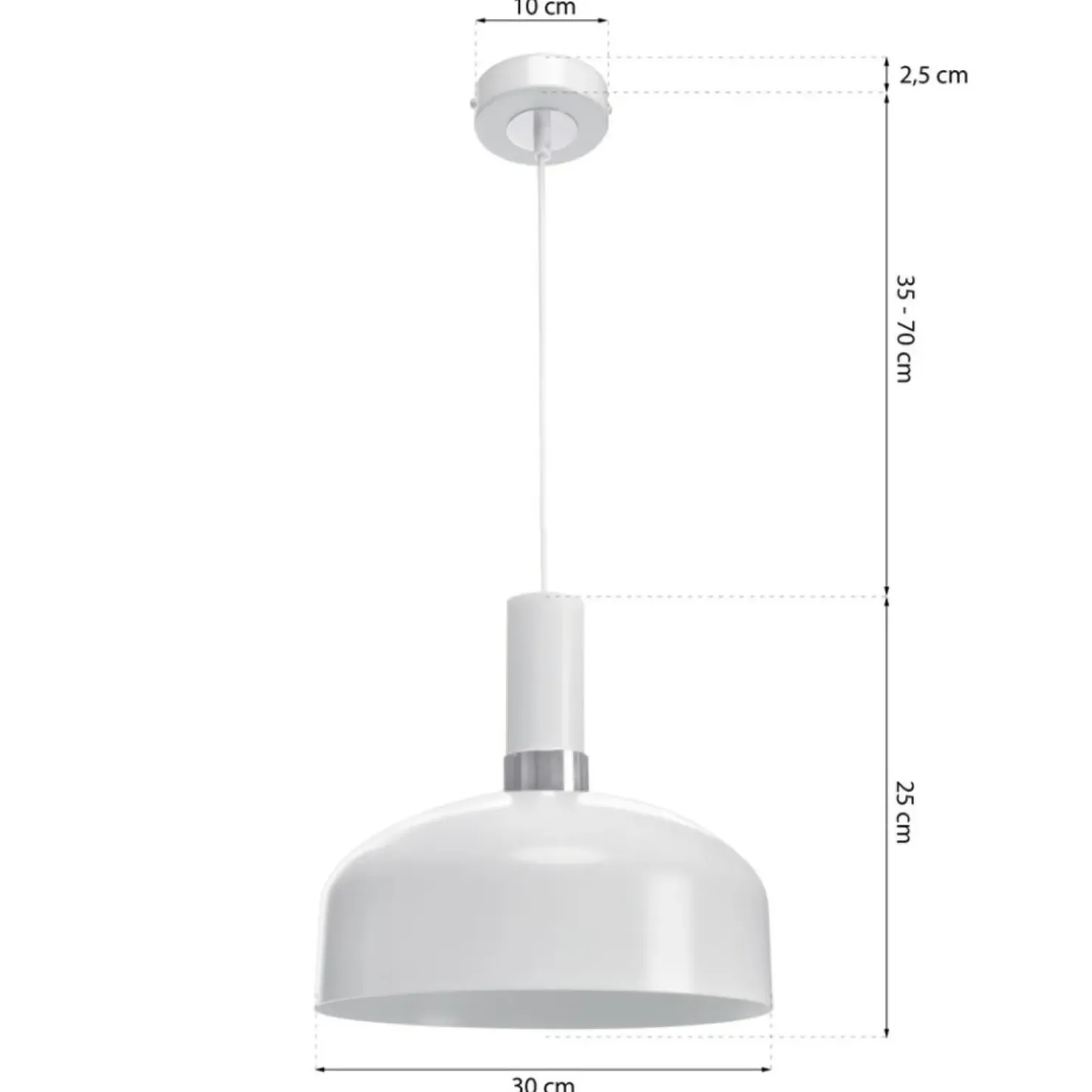 Fashion Sklep Kaja Biała lampa wisząca do kuchni oraz jadalni MLP6202 z serii MALMO | Kaja Oświetle