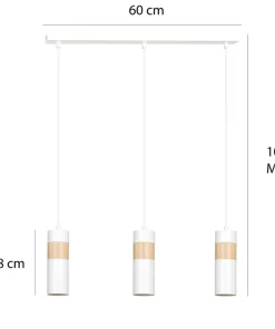New Sklep Kaja Biała lampa wisząca idealna nad stół w jadalni 733/3 z serii AKA