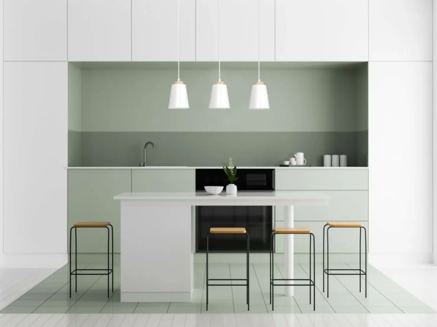 Outlet Sklep Kaja Biała lampa wisząca nad drewniany stół w kuchni 443/3 | Kaja