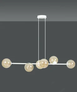 Cheap Sklep Kaja Biała lampa wisząca w ciekawym kształcie 879/6 | Kaja Oświetlenie