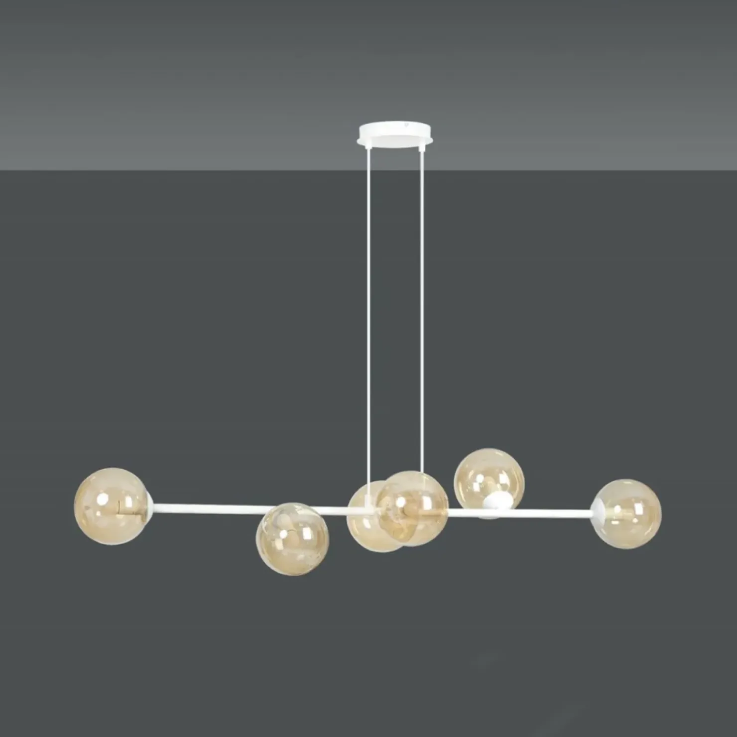 Cheap Sklep Kaja Biała lampa wisząca w ciekawym kształcie 879/6 | Kaja Oświetlenie