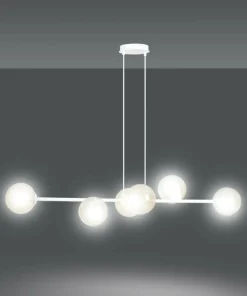 Cheap Sklep Kaja Biała lampa wisząca w ciekawym kształcie 879/6 | Kaja Oświetlenie