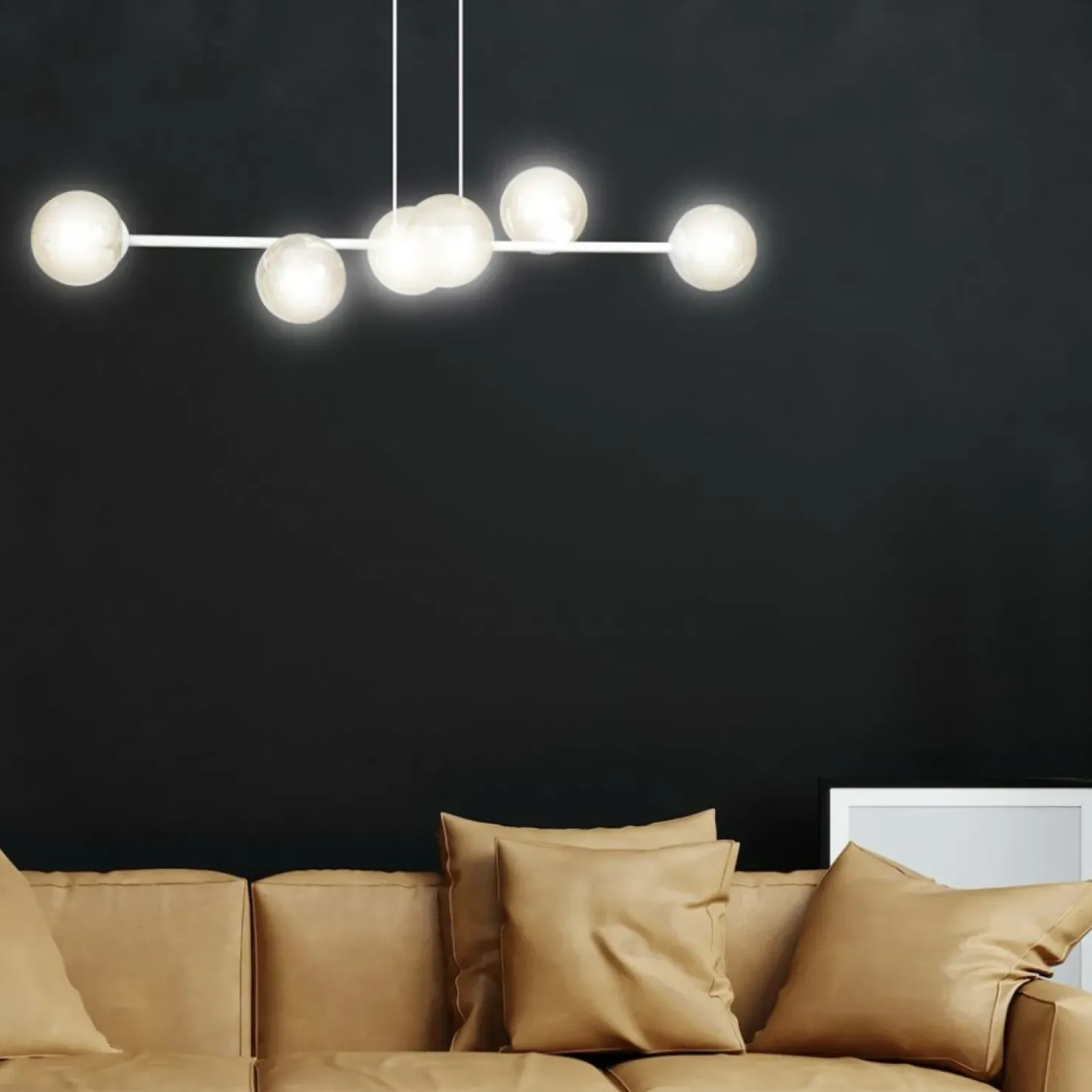 Cheap Sklep Kaja Biała lampa wisząca w ciekawym kształcie 879/6 | Kaja Oświetlenie
