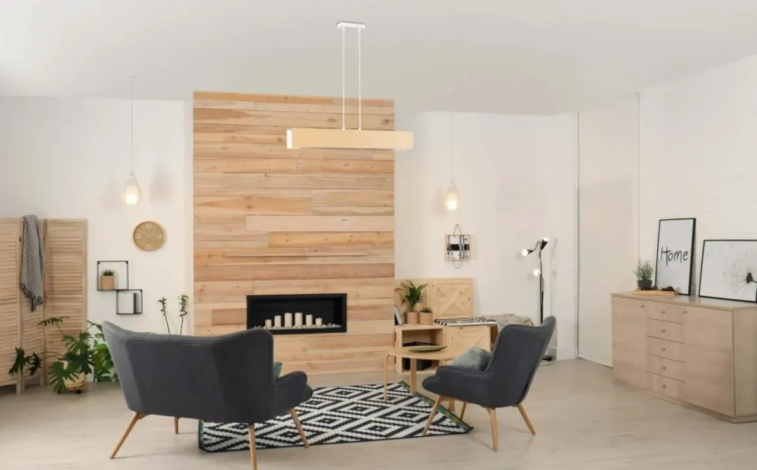 Fashion Sklep Kaja Biała lampa wisząca w stylu skandynawskim 611/3 | Kaja Oświetlenie