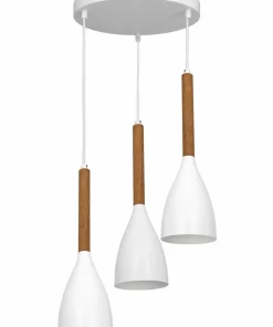 Flash Sale Sklep Kaja Biała lampa wisząca w stylu skandynawskim LX 3174 z serii MUZA NEW