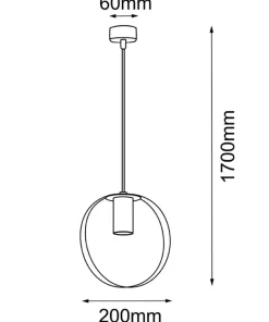 Best Sale Sklep Kaja Biała lampa wisząca z gwintem GU10 ⌀20cm ANT 5042 ORTIGA | Kaja