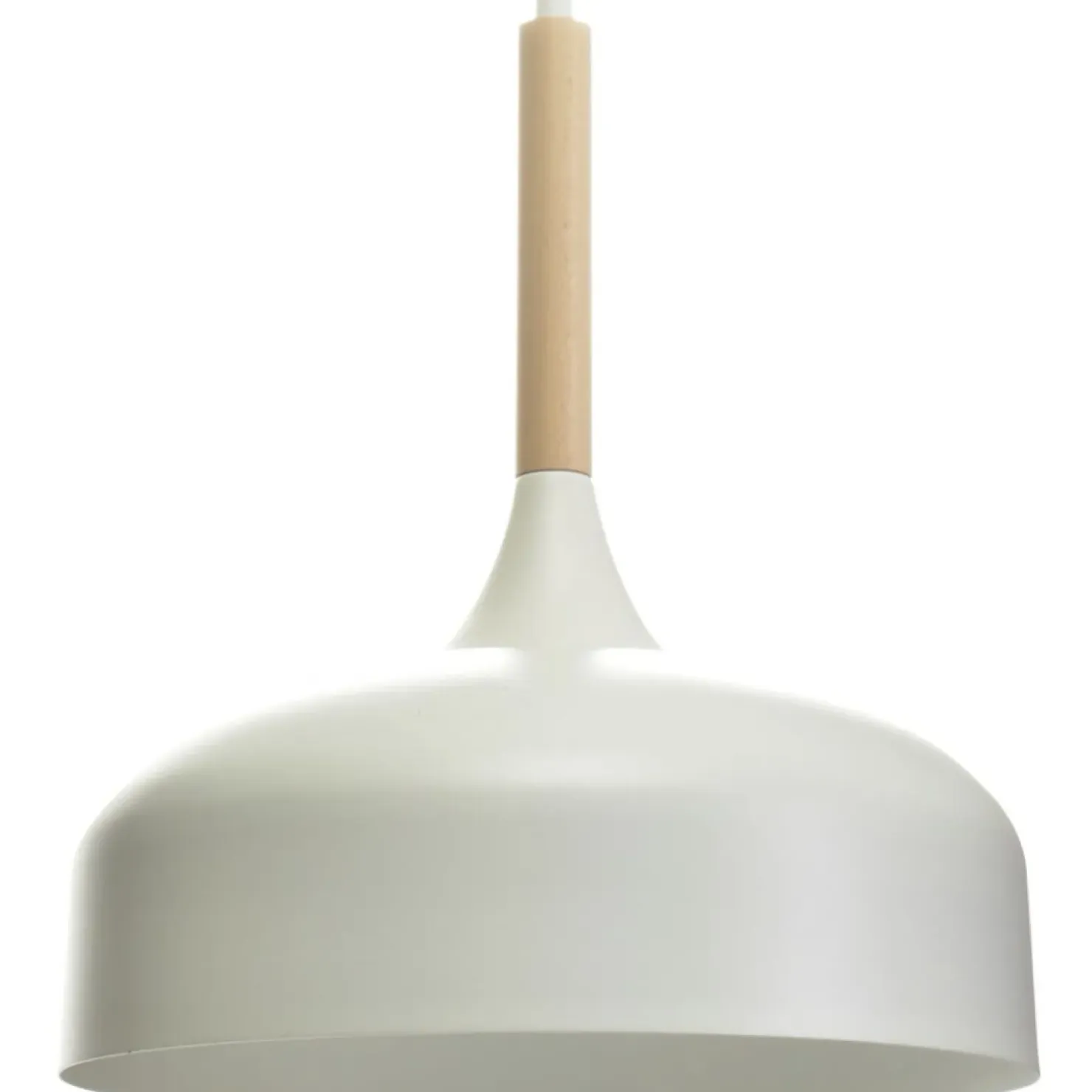 Store Sklep Kaja Biała lampa wisząca z metalowym kloszem MLP6217 z serii TAYLOR | Kaja Oświetleni
