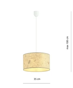 Discount Sklep Kaja Biała lampa wisząca z nietypowym abażurem 1150/1 ASTON | Kaja