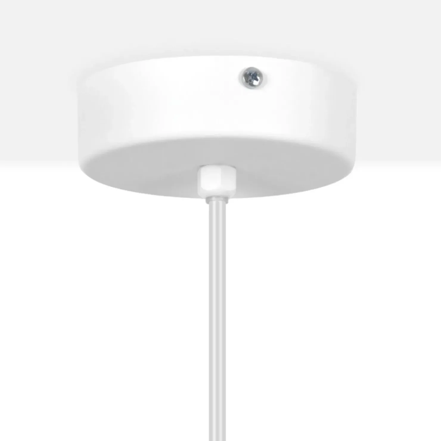 Biała lampa wisząca ze złotymi dekoracjami K-5210 z serii VICTORIA*Sklep Kaja Sale