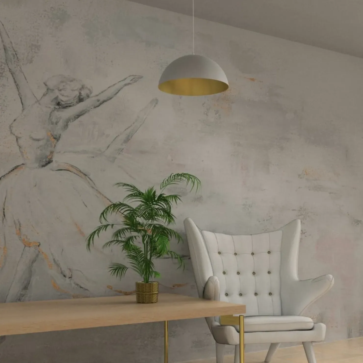 Store Sklep Kaja Biała lampa wisząca ze złotym wnętrzem MLP7974 z serii BETA | Kaja Oświetlenie