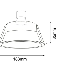 Biała lampa wpustowa, gwint GU10/ES111 ANT 7379 KAMI | Kaja*Sklep Kaja Clearance