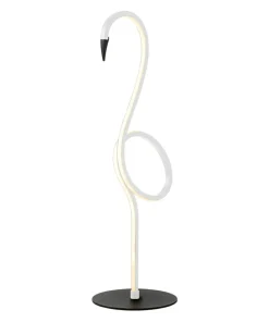 Biała lampka stołowa, dekoracyjna FLAMINGO-TL-WHT z serii FLAMINGO*Sklep Kaja New