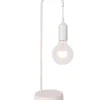 Biała lampka stołowa odkryta żarówka LEDEA 50501193 LAREN | Kaja*Sklep Kaja Outlet