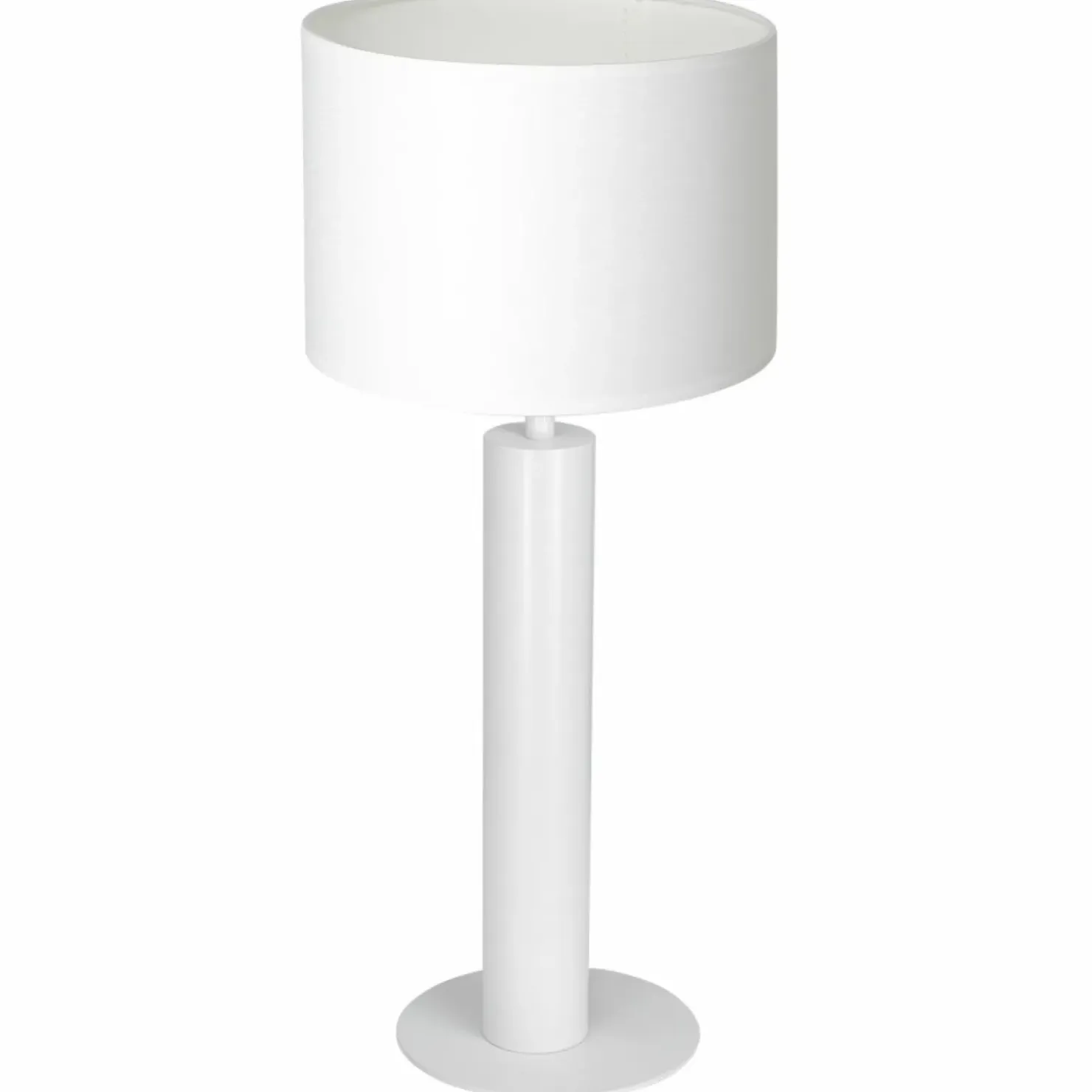 Biała lampka stołowa z klasycznym abażurem LX 3661 z serii TABLE LAMPS*Sklep Kaja Store