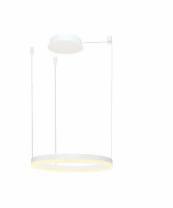 Best Sale Sklep Kaja Biała, ledowa lampa wisząca do sypialni ⌀60cm AZ4967 HALO | Kaja białypiaskowany