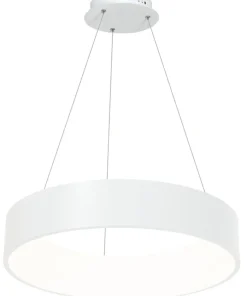 Sale Sklep Kaja Biała, ledowa lampa wisząca, regulowana wysokość ML6357 z serii OHIO | Kaja Oświ