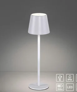 Biała, ledowa lampka na szafkę nocną 19250-16 EURIA | Kaja Oświetlenie*Sklep Kaja Shop