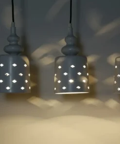 Biała listwa sufitowa z 3 zwisami 33-51943 HAMP | Kaja Oświetlenie*Sklep Kaja Outlet