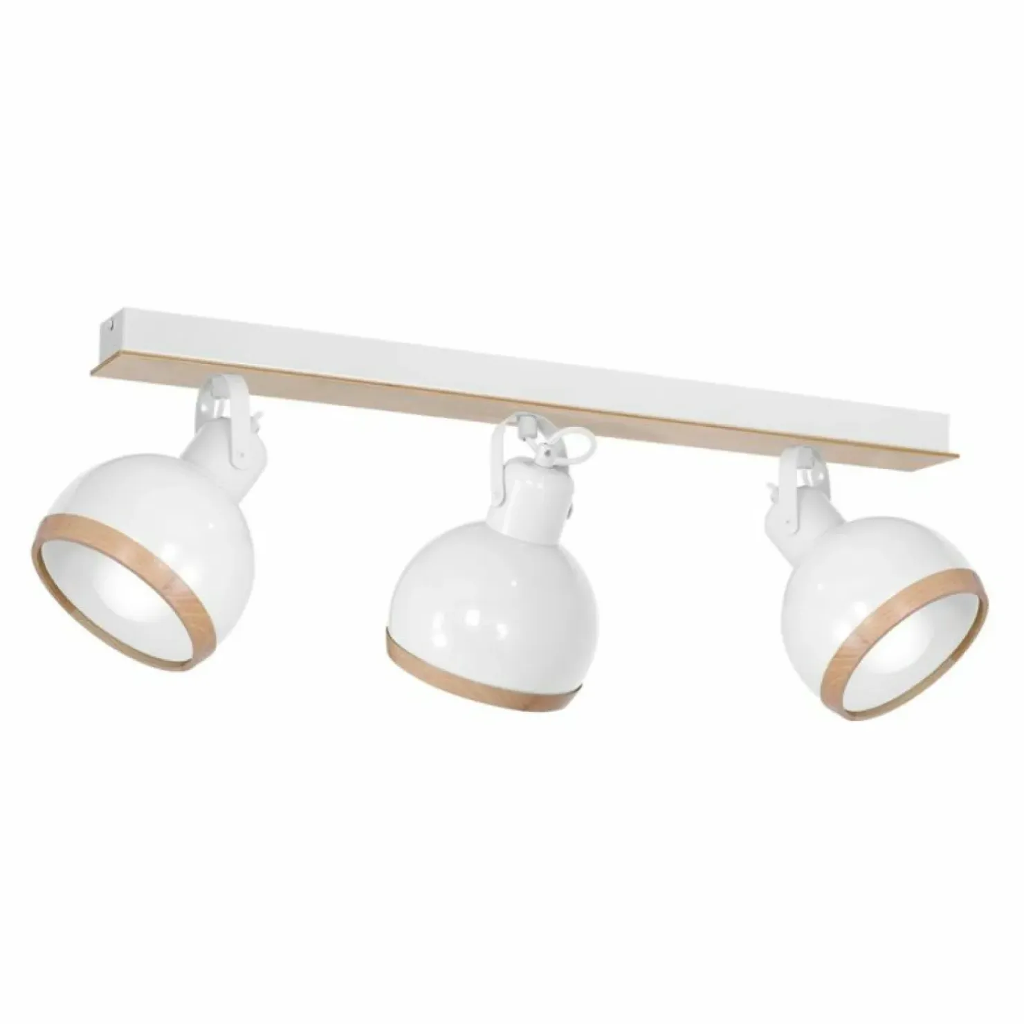 Best Sale Sklep Kaja Biała listwa sufitowa z drewnianymi wstawkami MLP8651 OVAL | Kaja
