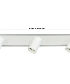 New Sklep Kaja Biała listwa, świecący brzeg i reflektory LP-0612/3WS WH PARMA | Kaja