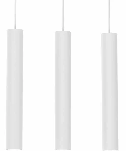 Best Sklep Kaja Biała listwa z trzema wiszącymi tubami MLP8799 HUDSON WHITE | Kaja