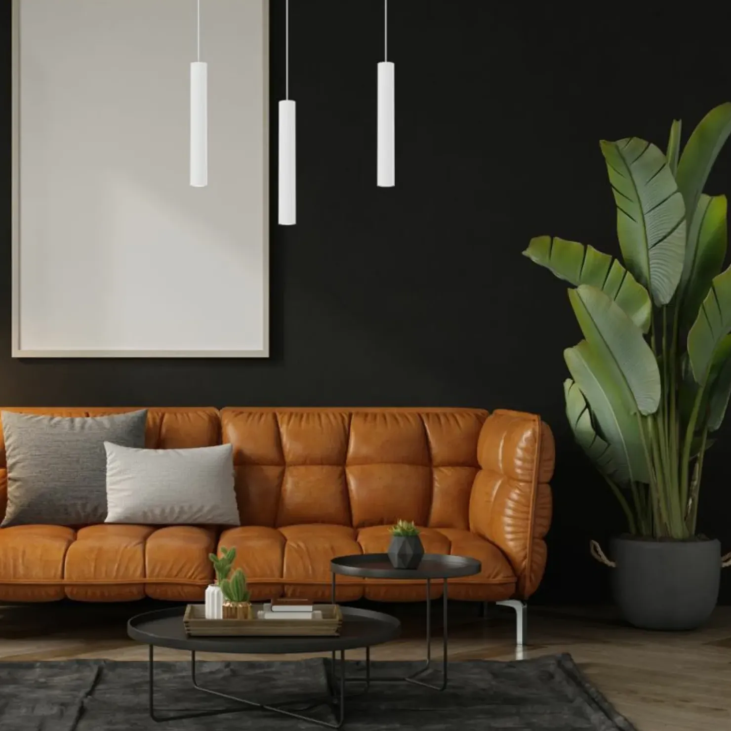Best Sklep Kaja Biała listwa z trzema wiszącymi tubami MLP8799 HUDSON WHITE | Kaja