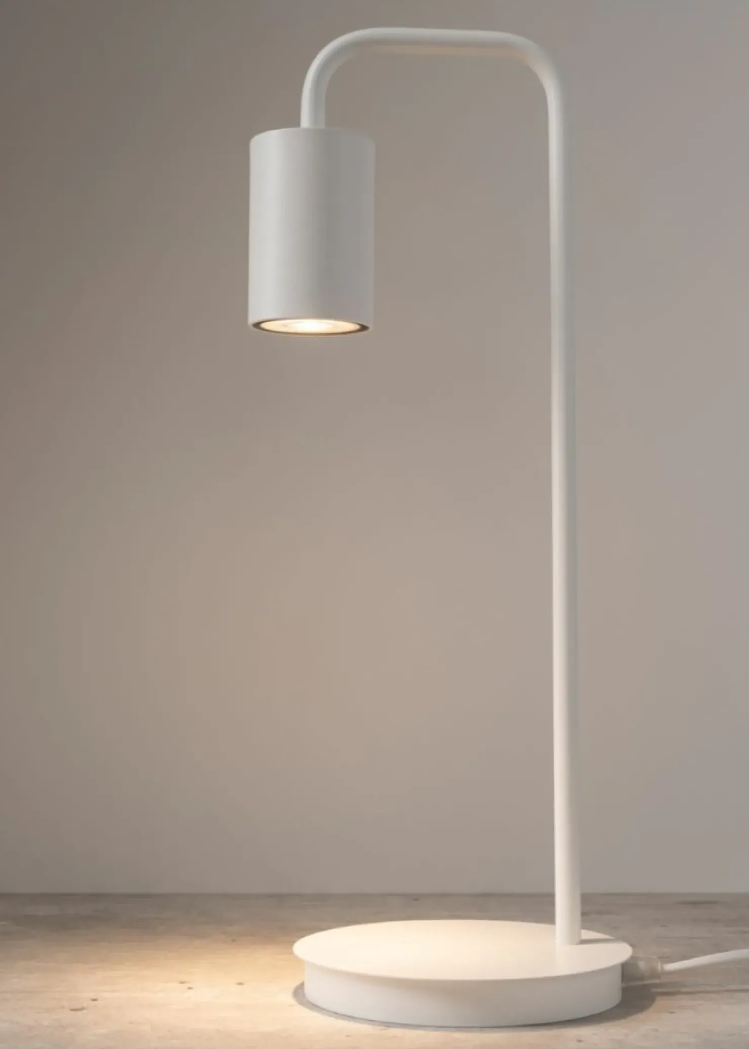 Biała, minimalistyczna lampka biurkowa SIG 50313 z serii LUIS | Kaja*Sklep Kaja Outlet