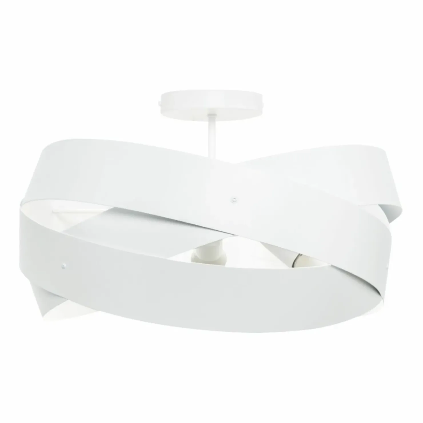 Flash Sale Sklep Kaja Biała, nowoczesna lampa sufitowa do salonu ZM 1115 z serii TORNADO