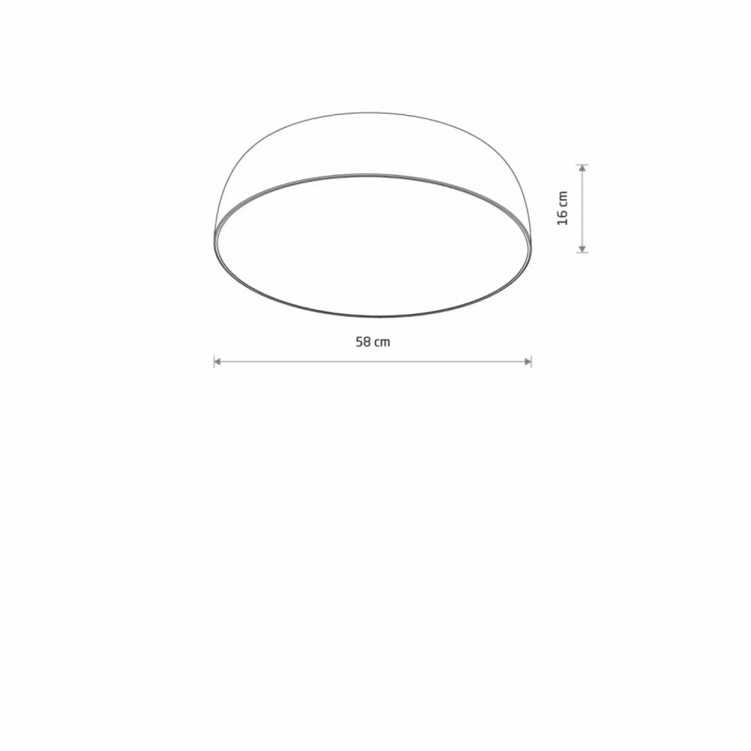 Biała, okrągła lampa sufitowa ⌀58cm 7xE27 8017 SATELLITE | Kaja*Sklep Kaja Fashion