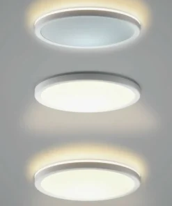 Biała, okrągła lampa sufitowa ⌀30 PLF-63452-300R-28W-WH CORTE | Kaja*Sklep Kaja Fashion