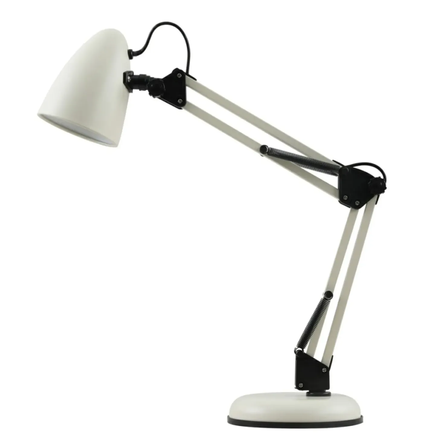 Biała, regulowana lampka biurkowa TB-29928-BG z serii NOTA*Sklep Kaja Discount