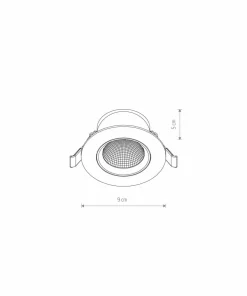 Białe oczko wpustowe LED 5W 4000K ⌀9cm 10547 EGINA LED | Kaja*Sklep Kaja Hot