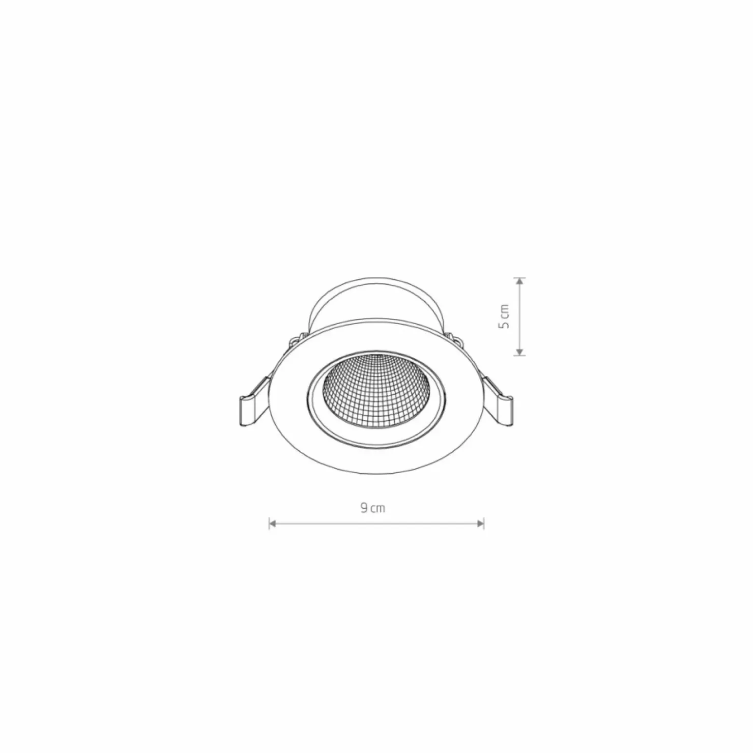 Białe oczko wpustowe LED 5W 4000K ⌀9cm 10547 EGINA LED | Kaja*Sklep Kaja Hot