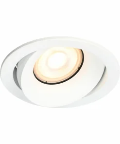 Białe, okrągłe, ruchome oczko wpuszczane DL-26260-GU10-WH OKER | Kaja*Sklep Kaja Hot