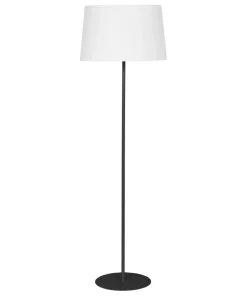 Biało-czarna lampa podłogowa na prostej nodze TK 5547 z serii MAJA*Sklep Kaja Sale