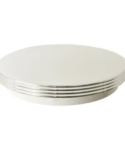 Biało-srebrny plafon LED ⌀26cm 4000K ML4266 BRAVO | Kaja Oświetlenie*Sklep Kaja New