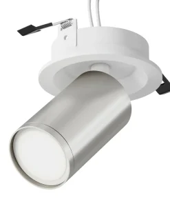 Biało-srebrny reflektor podtynkowy tuba C048CL-U-1WS z serii FOCUS S*Sklep Kaja New