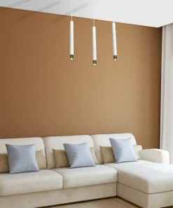 Best Sale Sklep Kaja Biało-złota lampa wisząca nad stół w jadalni MLP6236 z serii DANI | Kaja Oświetl