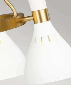 Cheap Sklep Kaja Biało-złota lampa wisząca 5xE27 FE-JOAN5-MW z serii JOAN
