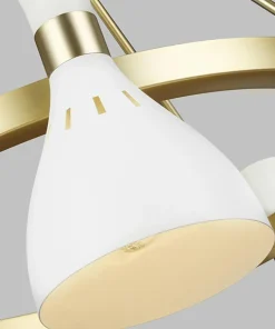 Cheap Sklep Kaja Biało-złota lampa wisząca 5xE27 FE-JOAN5-MW z serii JOAN