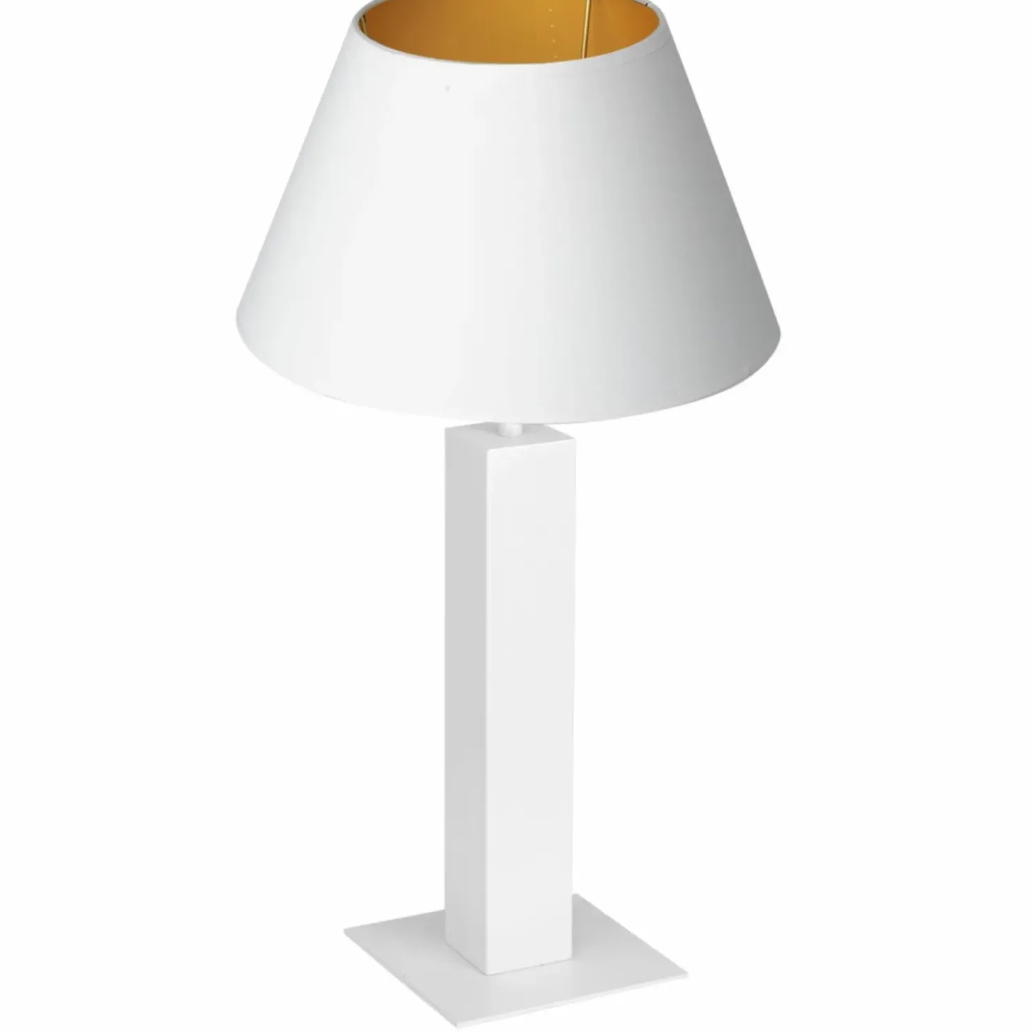 Biało-złota lampka stołowa, do gabinetu LX 3610 z serii TABLE LAMPS*Sklep Kaja Fashion