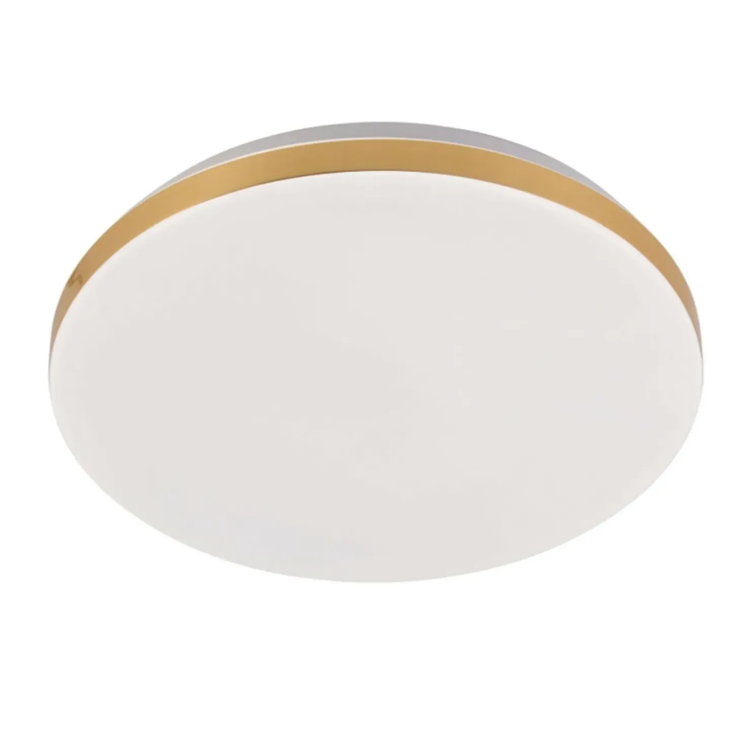 Biało-złoty plafon LED barwa neutralna LP-335/1C S 4GD – BABILON*Sklep Kaja Online