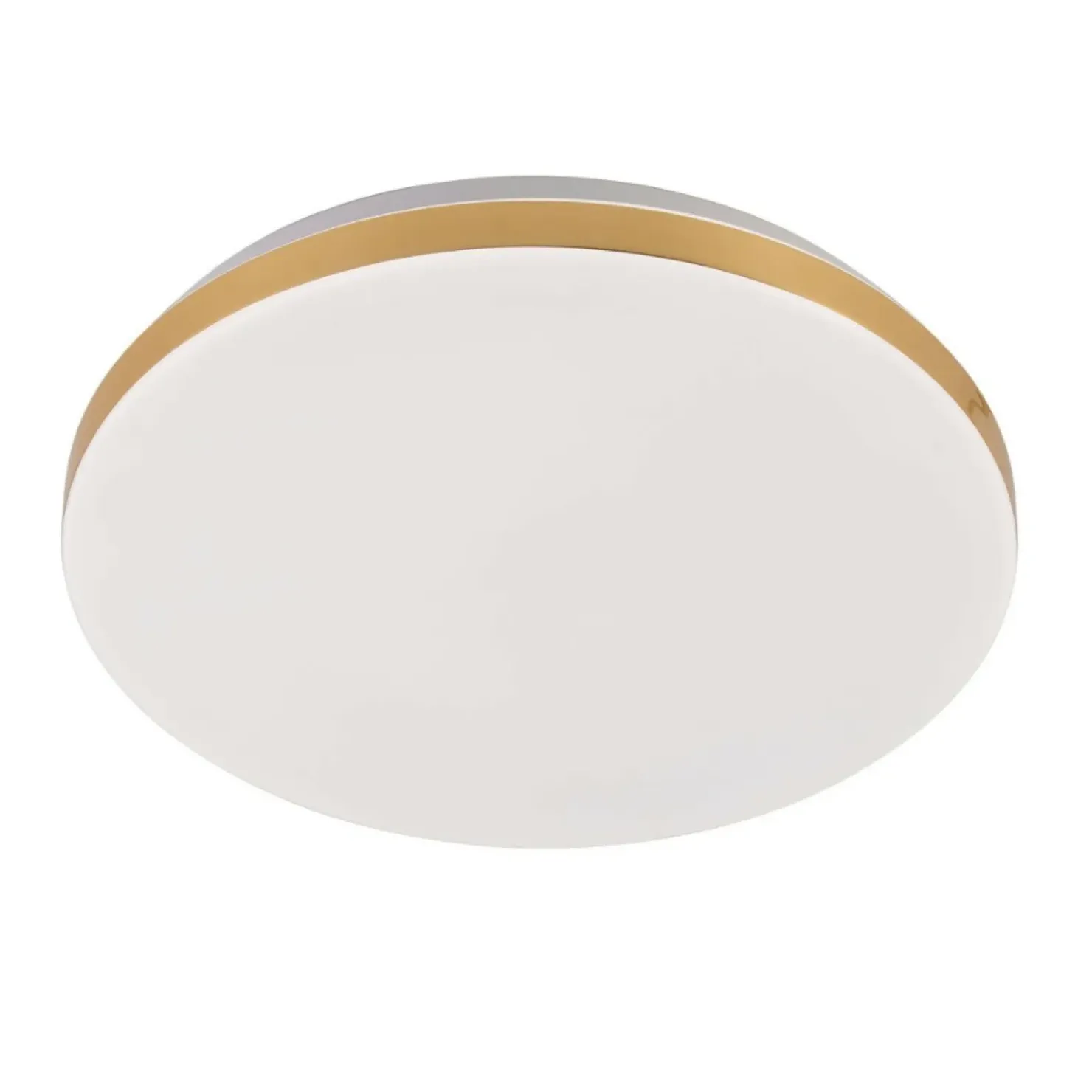 Biało-złoty plafon LED barwa neutralna LP-335/1C S 4GD – BABILON*Sklep Kaja Online