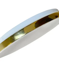 Biało-złoty plafon LED barwa neutralna LP-335/1C S 4GD – BABILON*Sklep Kaja Online