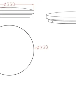 Biało-złoty plafon LED barwa neutralna LP-335/1C S 4GD – BABILON*Sklep Kaja Online