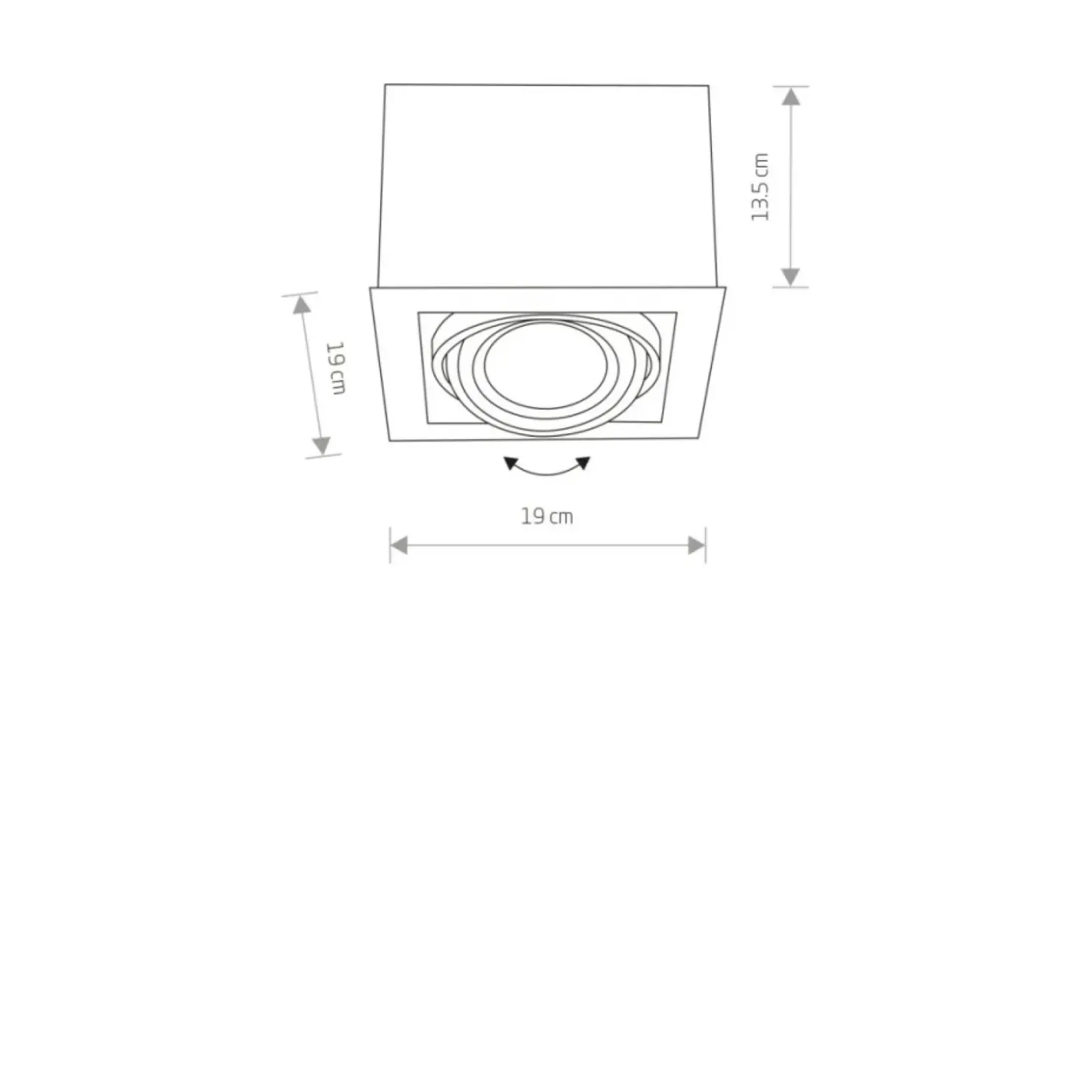 downlight natynkowy, prostopadłościan 9495 | Kaja Oświetlenie*Sklep Kaja Best Sale