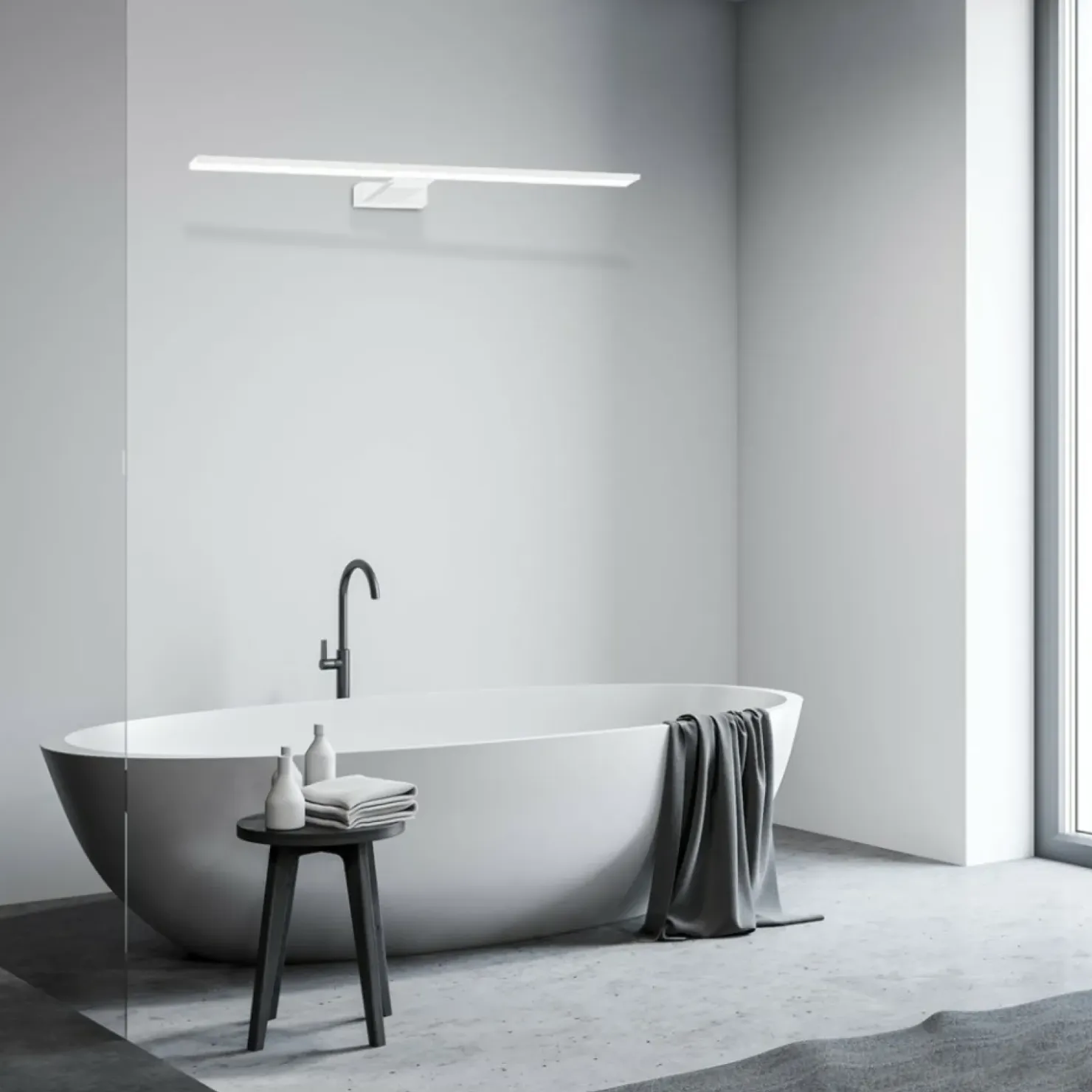 Biały kinkiet, idealny nad lustro w łazience ML6337 z serii SHINE | Kaja Oświetl*Sklep Kaja Discount